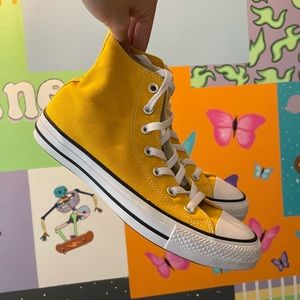 Yellow Converse All Stars